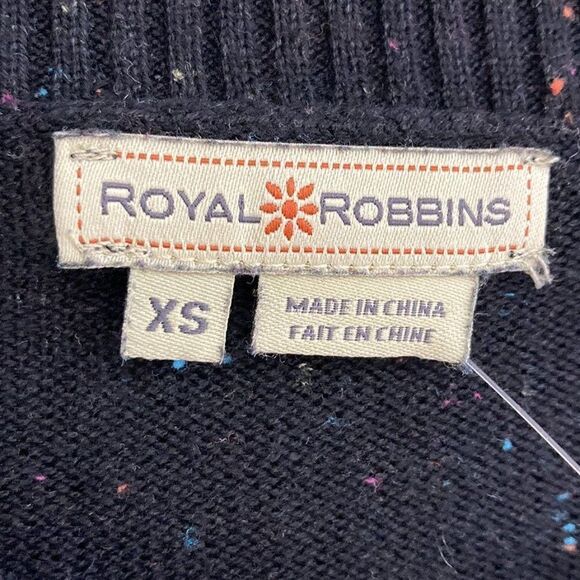 Royal Robbins XS Black Sweater Dress Multi-Colored Specks Art To Wear Nordic - Picture 2 of 7